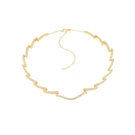 Gold Dune Mirage Necklace by Velvet Desert featuring layered chain design and desert-inspired pendant.
