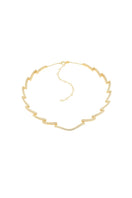 Gold Dune Mirage Necklace by Velvet Desert featuring layered chain design and desert-inspired pendant.