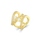 Velvet Desert Dune Mirage pinky ring in gold, featuring intricate design and stylish statement jewelry for the pinky finger.