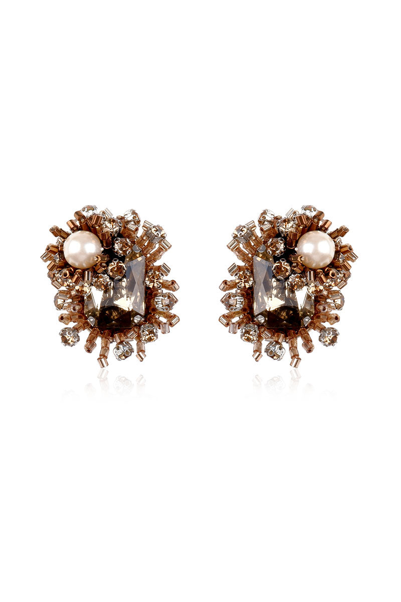CAMELLIA GOLD EARRINGS - CULT MIA