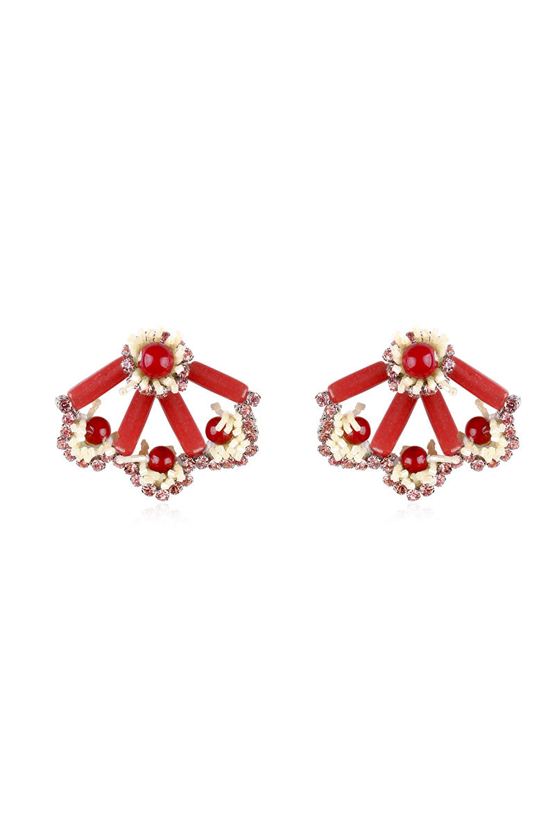 LIORA RED EARRINGS - CULT MIA