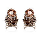 A pair of gold OPHELIA earrings by Aidan & Ice featuring elegant, delicate design for stylish wear.