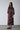 MATHIAS RED LEAF PATTERNED MAXI DRESS - CULT MIA