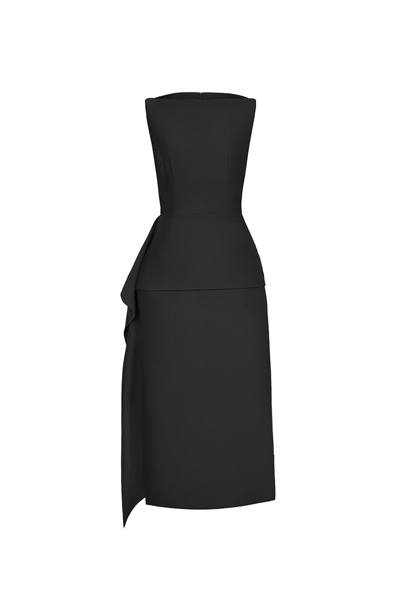 IRIDESCENT DRESS IN BLACK - CULT MIA