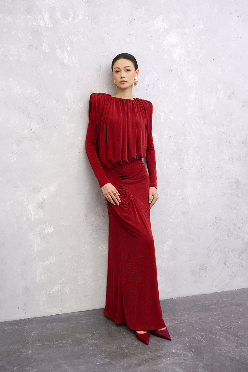 SERAPHINE DRESS IN RED