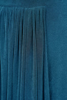 Blue light twinkle jersey spandex gown by EEGEN STUDIO, featuring a fitted silhouette and elegant design.