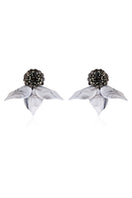 A pair of gray earrings from Aidan & Ice, featuring a modern design with sleek, minimalist style for everyday wear.
