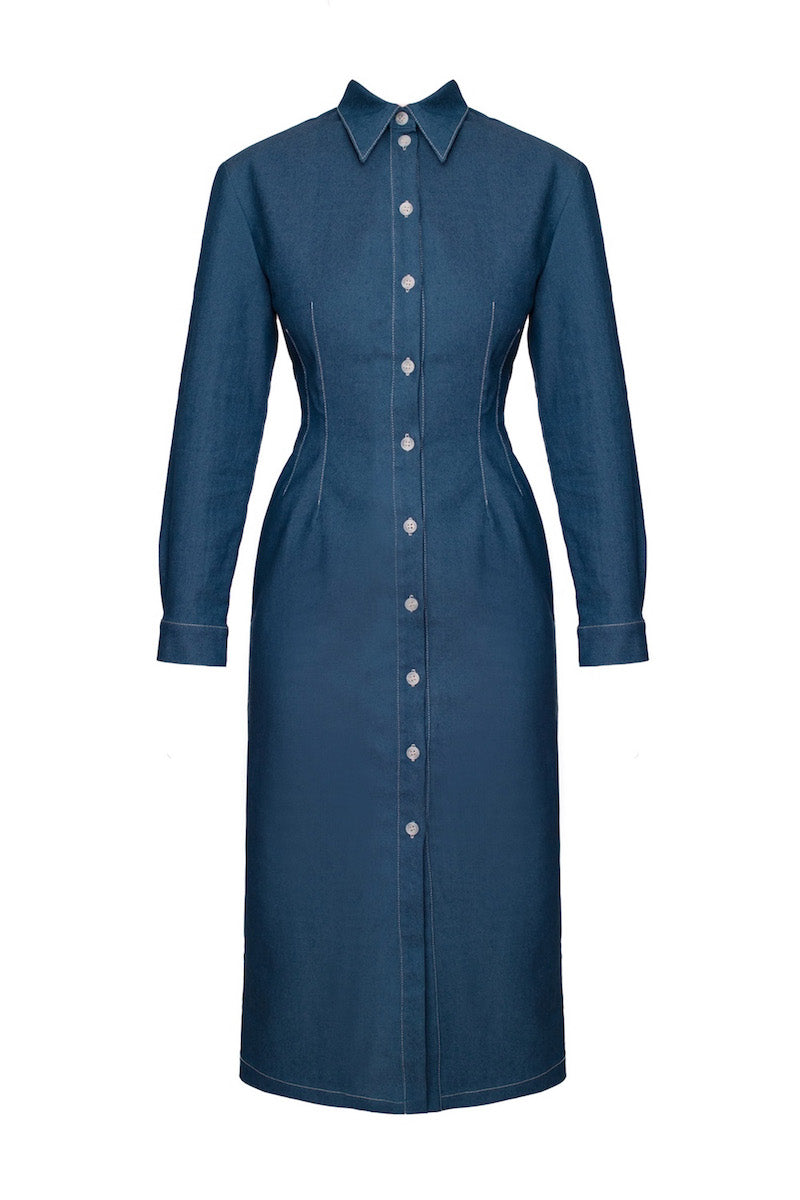 EDITH BROWN FITTED MIDI SHIRT DRESS | CULT MIA | UNDRESS EDITH BROWN FITTED MIDI SHIRT DRESS | CULT MIA | UNDRESS