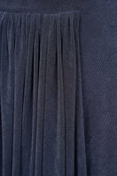 Gray light twinkle jersey spandex gown by EEGEN STUDIO, featuring a sleek, fitted design with shimmering details.