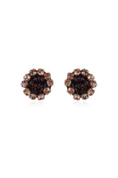 A pair of gold flow earrings by Aidan & Ice, featuring sleek, elegant gold design with a flowing, modern style.