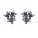 Gray Greta earrings by Aidan & Ice featuring stylish, modern earrings with a sleek gray finish and elegant design.