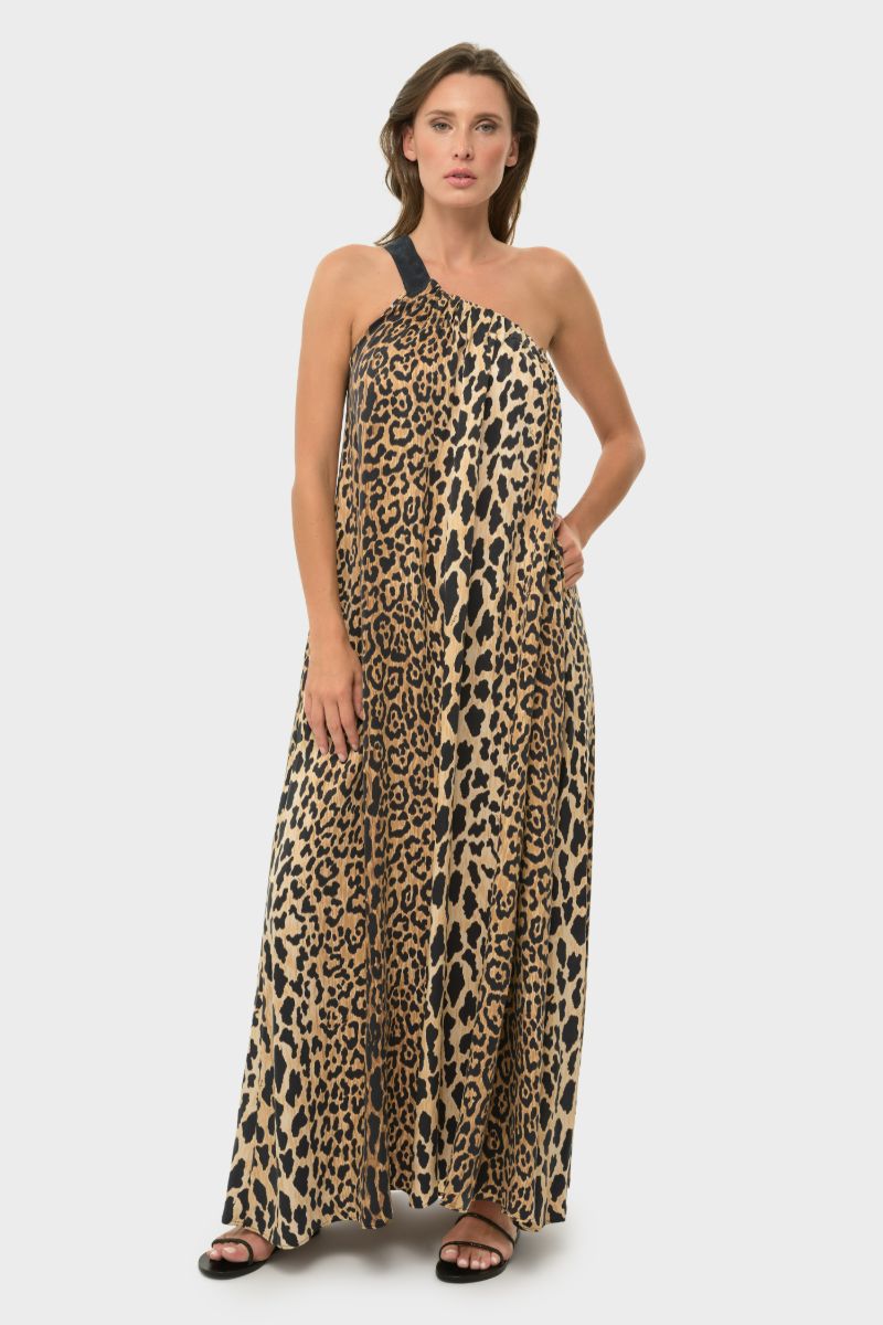 ELLA ONE SHOULDER DRESS IN LEO - CULT MIA