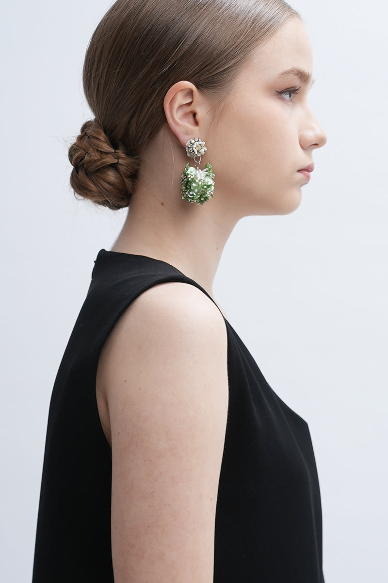 Aidan & Ice Louise earrings featuring stylish, elegant hoop design with intricate detailing, perfect for accessorizing.