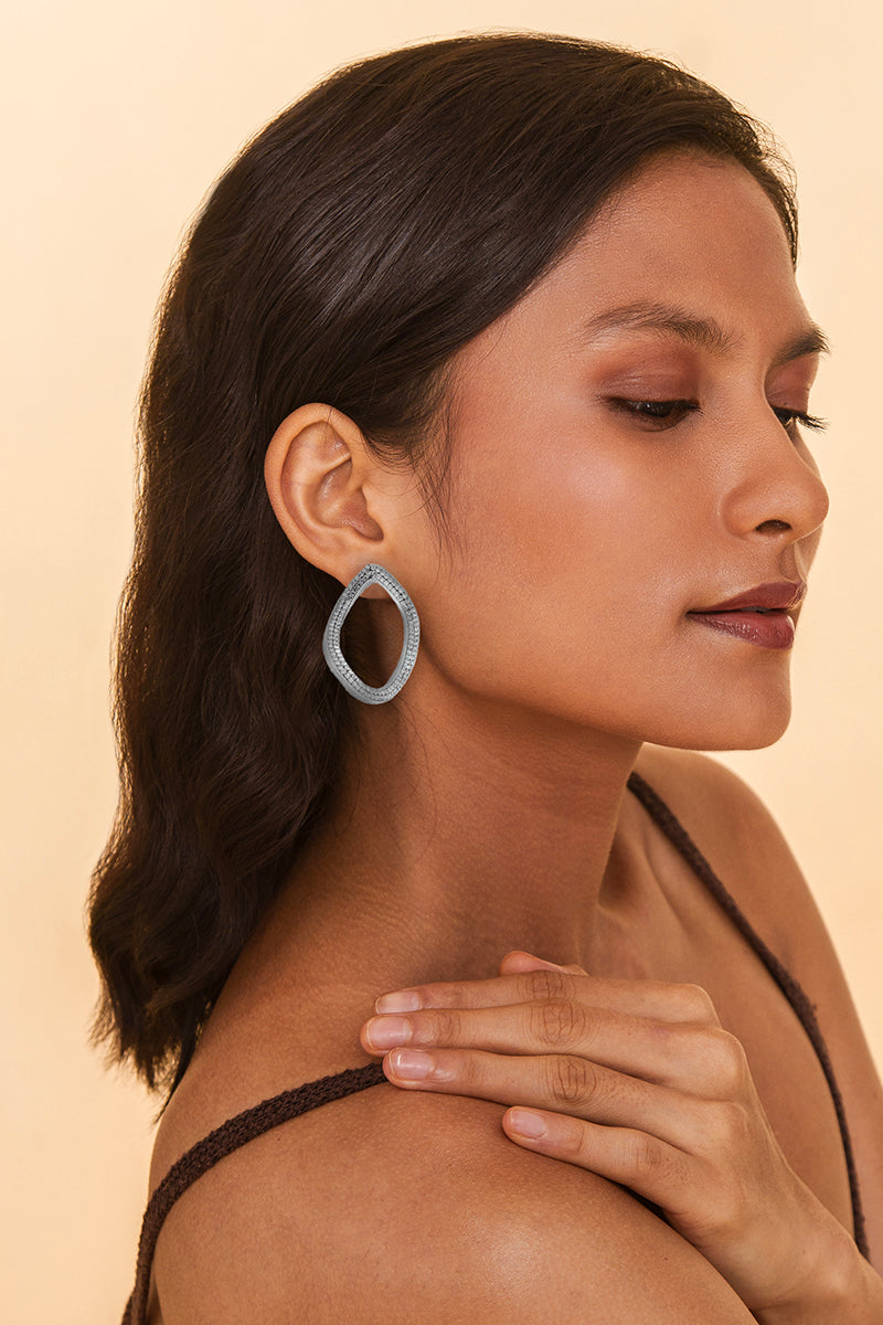 EVE EARRINGS IN SILVER - CULT MIA