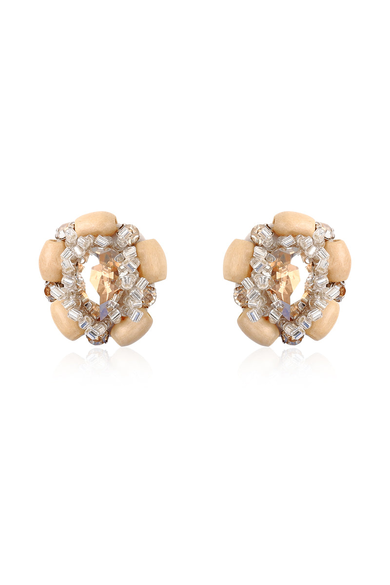 Aidan & Ice sand cascade earrings featuring layered gold-toned earrings with a flowing, elegant design.