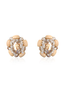 Aidan & Ice sand cascade earrings featuring layered gold-toned earrings with a flowing, elegant design.