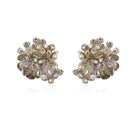 Silver wheat earrings by Aidan & Ice featuring detailed wheat design in a sleek, elegant style.