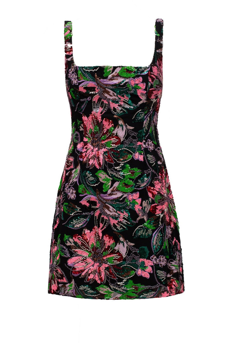 ESME SEQUIN EMBROIDERED MINI DRESS