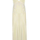 Bocan Couture Eugenie long V-neck inner nightgown in soft fabric, featuring a relaxed fit and elegant design.