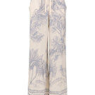 TINTA LATINA EZMIR pants in white with printed design, featuring a stylish, comfortable fit for casual wear.
