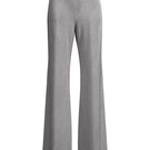 Maccapani easy pants in off-white silver fabric, featuring a relaxed fit and stylish design, shown in the product image.