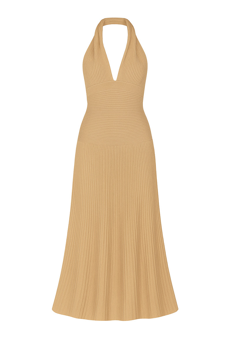 eco maxi dress ECO HALTERNECK MAXI DRESS | CULT MIA