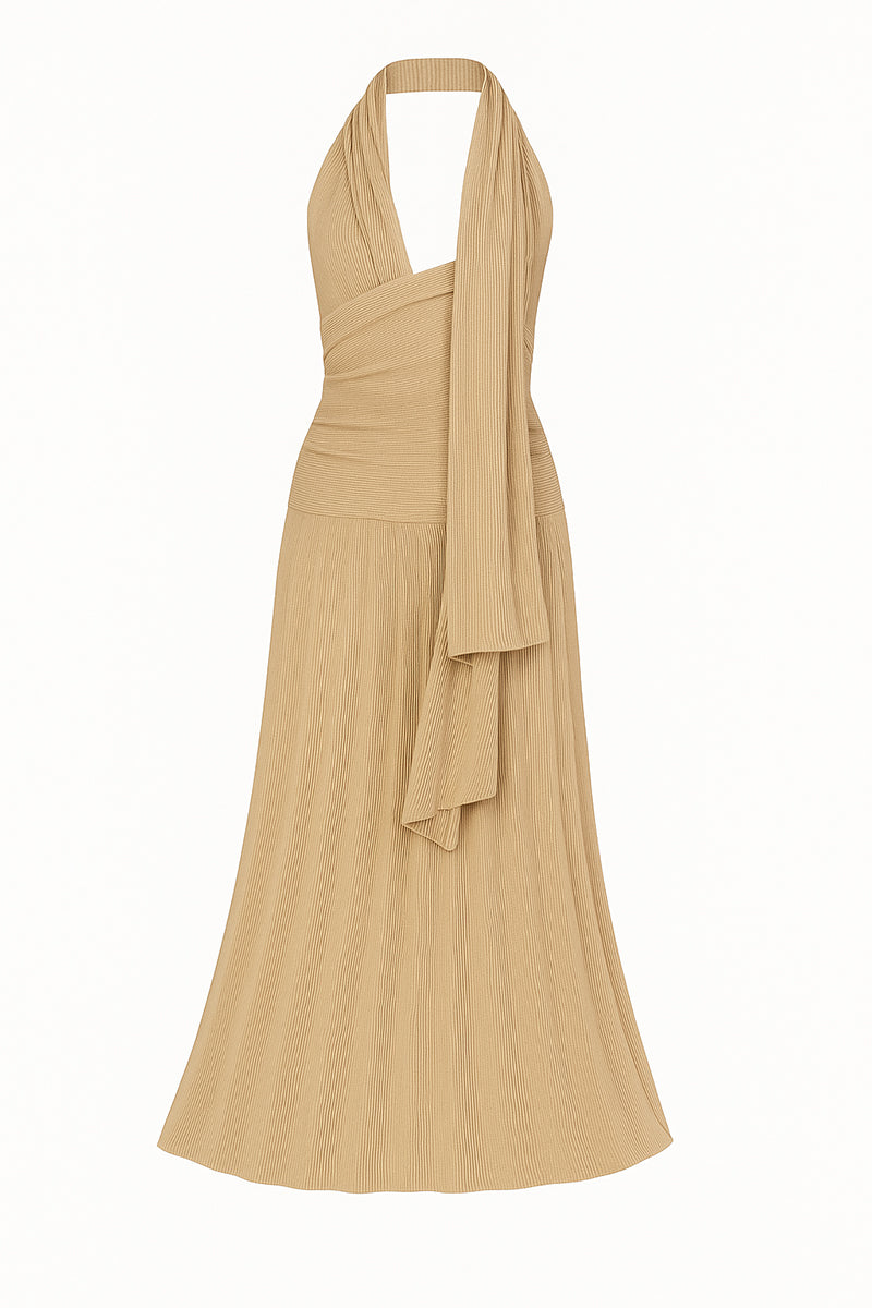 ECO HALTERNECK MAXI DRESS - CULT MIA