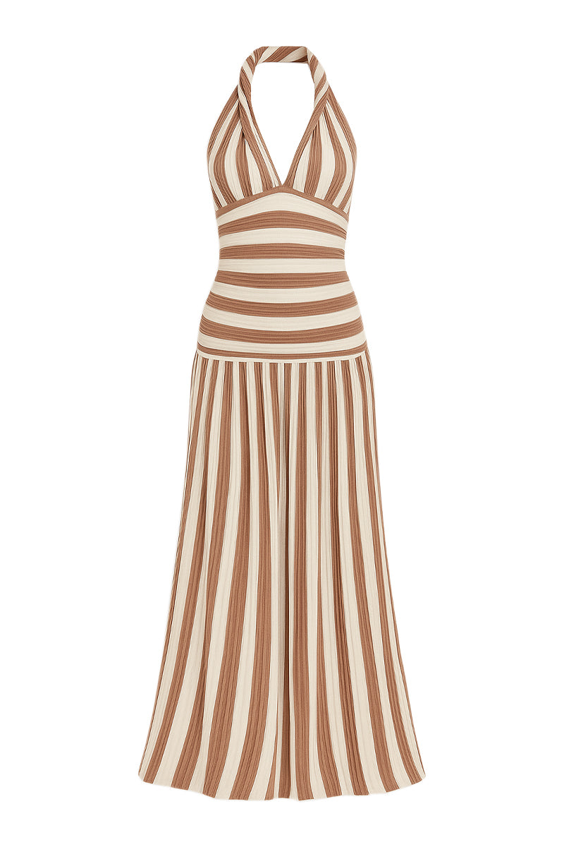 ECO HALTERNECK MAXI DRESS