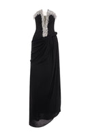 Elegant AZRA gown by EEGEN STUDIO, featuring flowing fabric and intricate detailing, perfect for formal occasions.