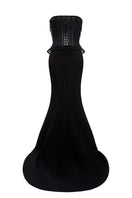Elegant Reema gown by EEGEN STUDIO featuring intricate embroidery and flowing fabric, showcased in a full-length view.