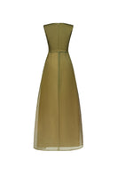 EEGEN STUDIO Verna gown with elegant flowy fabric and intricate design, perfect for formal occasions.