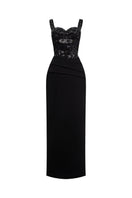Elegant ESME gown by EEGEN STUDIO featuring flowing fabric and intricate design, displayed on a mannequin.
