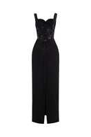 Elegant EEGEN STUDIO ESME gown with flowing fabric and intricate detailing, displayed on a neutral background.
