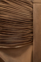 Elegant AIRA dress gown by EEGEN STUDIO featuring flowing fabric and intricate details, perfect for formal occasions.