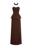 EEGEN STUDIO ZAHRA gown set, elegant and flowing with intricate details, perfect for formal occasions.