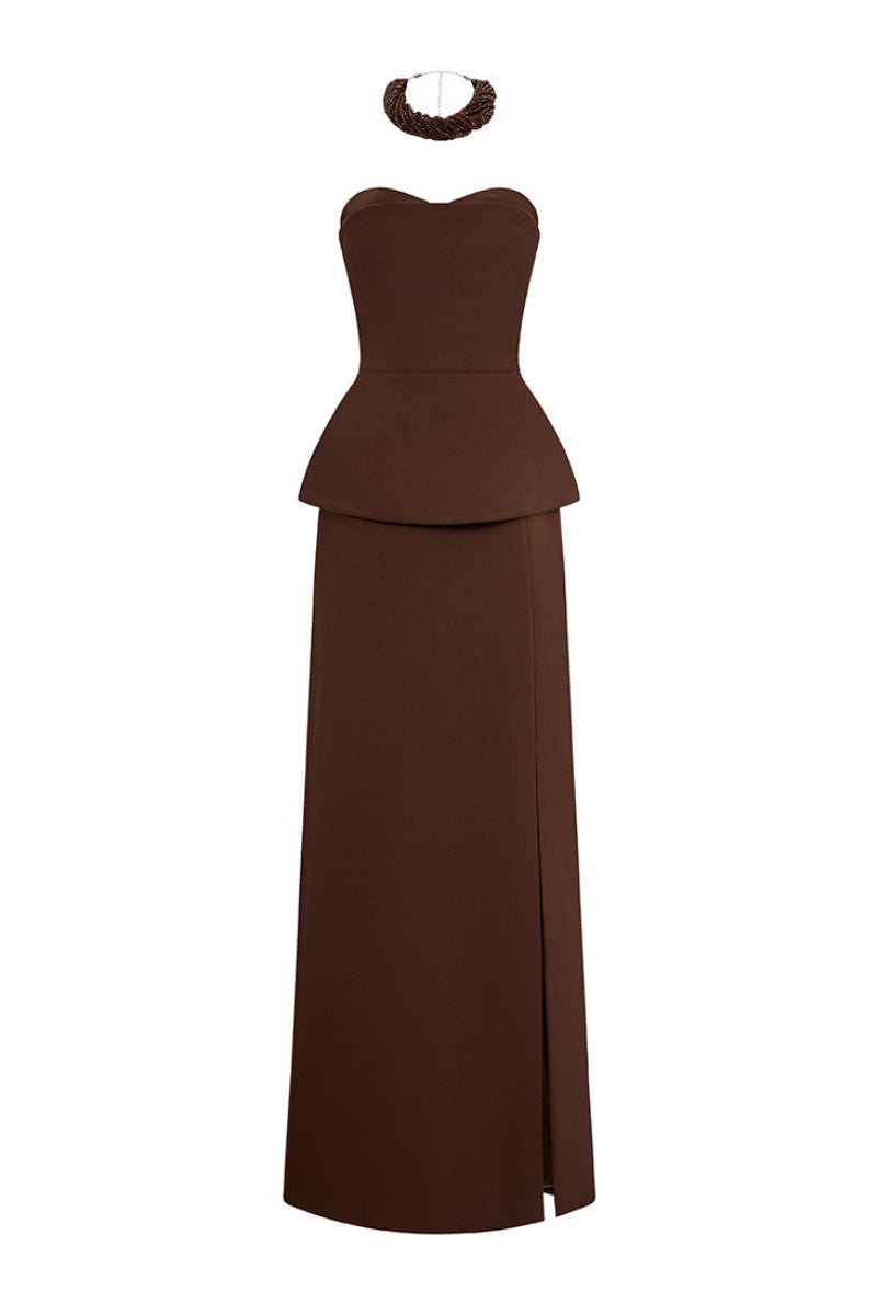 EEGEN STUDIO ZAHRA gown set, elegant and flowing with intricate details, perfect for formal occasions.