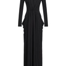 Eegen Studio VELA Maxi Dress in flowing fabric with a relaxed fit, displayed on a hanger against a neutral background.