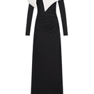Elegant DARELLA gown by EEGEN STUDIO featuring flowing fabric and intricate detailing, perfect for formal occasions.