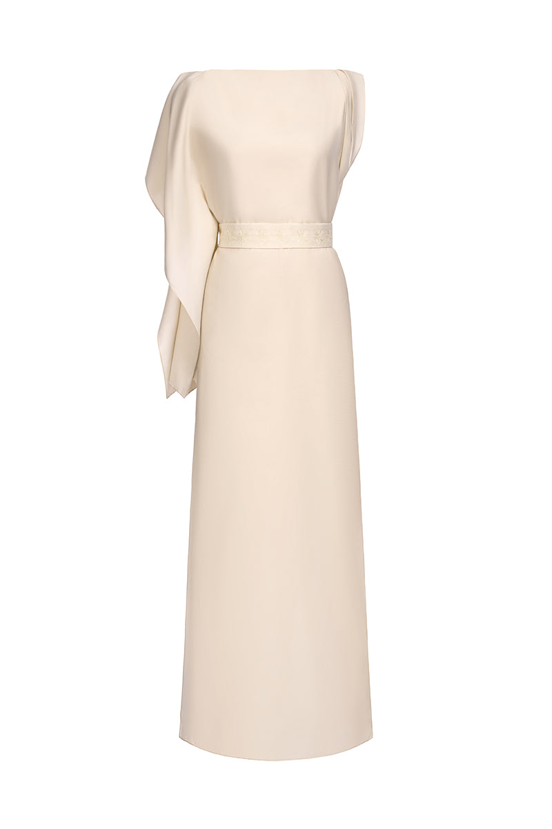 AYLA DRESS IN BEIGE