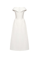 Elegant EEGEN STUDIO LILIA Maxi Dress with flowing fabric and floral pattern, perfect for summer occasions.