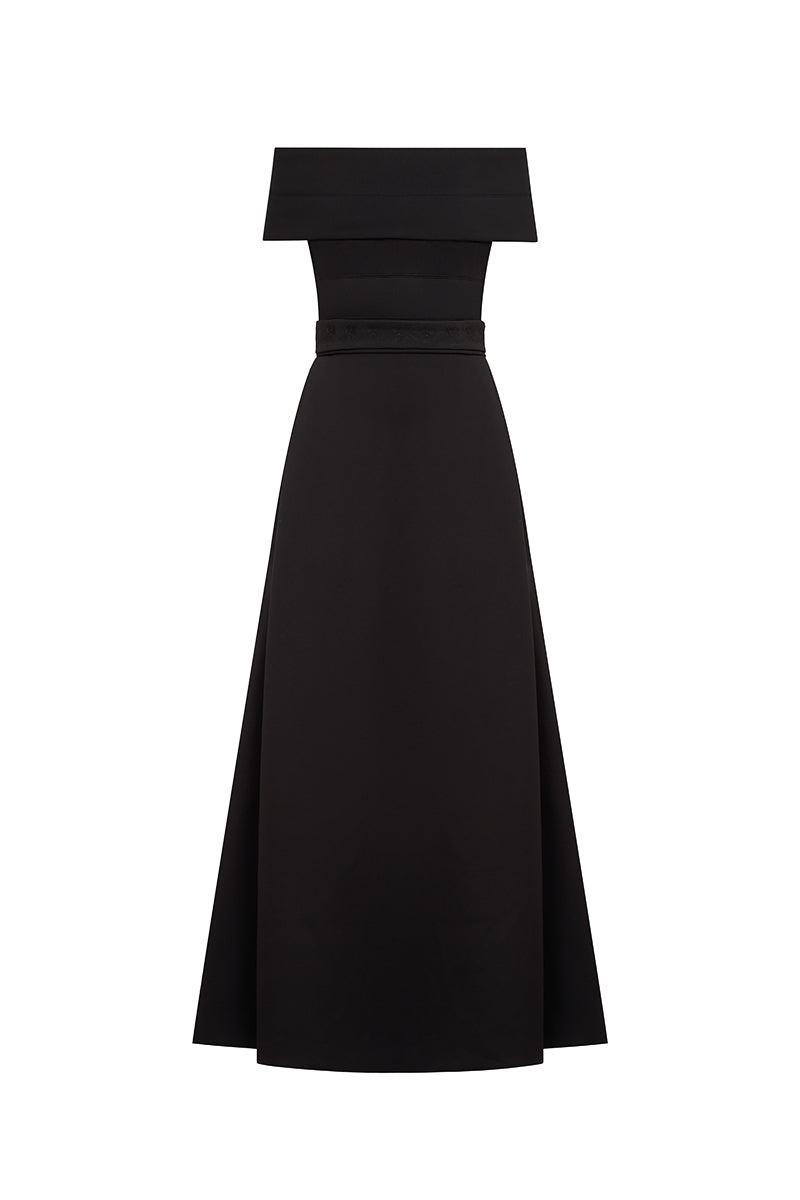 LONG BLACK CUT-OUT GOWN | CULT MIA | Phan Huy LONG BLACK CUT-OUT GOWN | CULT MIA | Phan Huy