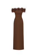 Eegen Studio Areen gown featuring elegant fabric and intricate details, perfect for formal occasions or evening wear.