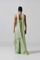Baobab EL Maxi Dress in sage green, flowing maxi dress with a relaxed fit, perfect for casual or summer wear.