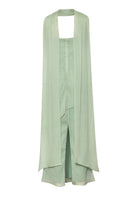 Baobab EL Maxi Dress in sage green, flowing maxi dress with elegant design, perfect for casual or formal occasions.