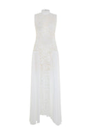 Nana Gotti Elaia Maxi Dress in flowing fabric with a relaxed fit and vibrant pattern, perfect for casual or summer wear.