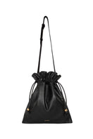 Black ISIDORA MALVA Elena pouch top handle bag with sleek design and minimalistic style, featuring a compact shape and elegant finish.