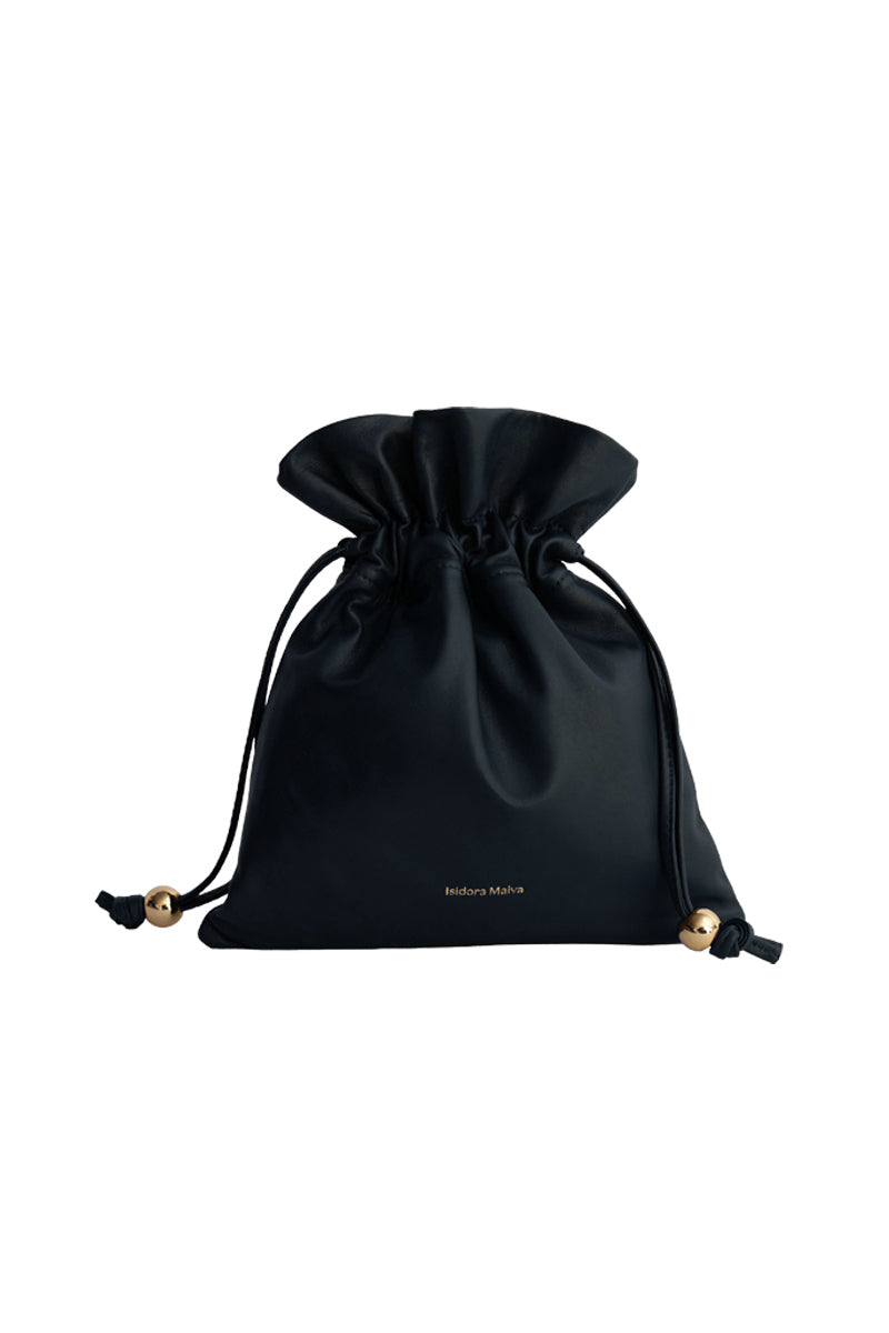 Black ISIDORA MALVA Elena Mini Pouch shoulder bag with sleek design and compact size, perfect for carrying essentials.
