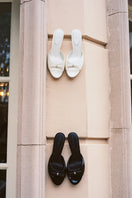 Nana Jacqueline Ella Heart black heels featuring a stylish heart-shaped design and elegant stiletto heel.