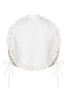 Ivory Ellen bib top by ANA + MARIA featuring a stylish, textured design and modern silhouette.