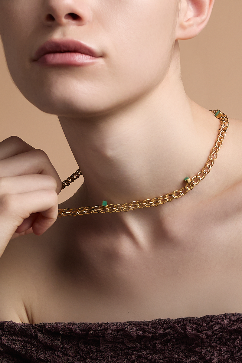 EMERALD CICLO NECKLACE - CULT MIA